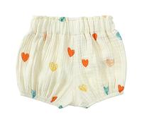 Generisch Recién Nacido Niñas Lindo Impreso Pantalones Cortos Sueltos Hoja De Pan Pantalones Cortos Desgaste Diario Bebé Corbata, naranja, 2-3 años