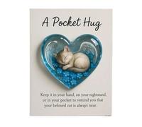 Generisch Recuerdo de gatos, colección de tarjetas en forma de corazón, tarjetas motivadoras para gatos | Para mujeres y niñas en la familia para calmarse con compasión, aliento y apoyo