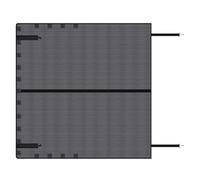 Generisch Red para portón trasero, 150 x 150 cm, magnética, portátil, universal, como protección solar, para protección solar y protección visual para SUV, autocaravana, caravana y combi