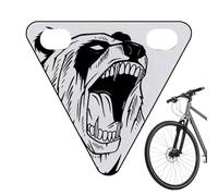 Generisch Reflectores de bicicleta para adultos Bicicletas - Luz trasera segura para bicicletas - Escudo triangular decorativo para excursiones familiares Adultos Ciclismo de montaña Viajeros Niños