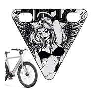 Generisch Reflectores de bicicleta para adultos Bicicletas - Señal de advertencia para ciclistas - Señal triangular de seguridad para adultos conducción nocturna bicicleta de montaña desplazamientos