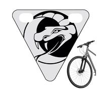 Generisch Reflectores de bicicleta para conducción nocturna | Señales de seguridad para ciclismo de carretera, escudo triangular decorativo para excursiones familiares, adultos, ciclismo de montaña