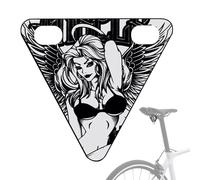 Generisch Reflectores de bicicleta, señal de advertencia para ciclistas, escudo triangular de seguridad para adultos, conducción nocturna, bicicleta de montaña, desplazamientos, tráfico urbano