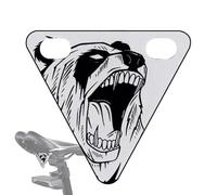 Generisch Reflectores de bicicleta - Señal de advertencia para ciclistas, escudo triangular de seguridad para adultos, conducción nocturna, bicicleta de montaña, desplazamientos, tráfico urbano