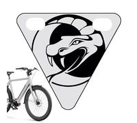 Generisch Reflectores de bicicleta, señal de advertencia para ciclistas, escudo triangular decorativo para excursiones familiares, adultos, bicicleta de montaña, viajeros, niños, paseos por la ciudad