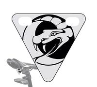 Generisch Reflectores de bicicleta | Señales de seguridad para ciclismo de carretera | Escudo triangular decorativo para excursiones familiares, adultos, bicicleta de montaña, viajeros, niños, paseos