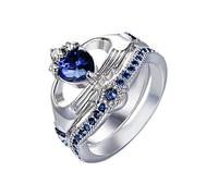 Generisch Regalo Joyería Blanca Hecho a Mano Corte Lujo Anillo Anillos de Compromiso Anillos Ajustable Anillos So, 7, Metal, Sin piedras preciosas