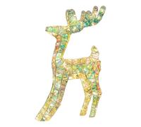 Generisch Reindeer Ornament - Reindeer Christmas Decor | Lighted Hollow Design with Festive Charm & Construction for Tradition, Celebration, Family and Party, Acrylic Cut with Eye-Catching Glow