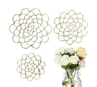 Generisch Rejilla de flores - 3 piezas de rejilla portátil de hierro | Herramienta de arreglo floral, estructuras de soporte para plantas y separadores de plantas de jarrones | rana de flores