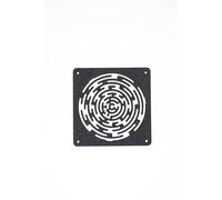 Generisch Rejilla de ventilador, 120 mm/140 mm, con diseño de laberinto, cubierta de ventilador de impresión 3D para PC y carcasa de bricolaje (rojo, 120 mm)