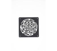 Generisch Rejilla de ventilador, 120 mm/140 mm, con diseño de laberinto, cubierta de ventilador de impresión 3D para PC y carcasa de bricolaje (gris, 120 mm)