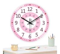 Generisch Reloj de Aula de 20,3 cm para niños, no Hace, diseño silencioso, números duraderos y fáciles de Leer | Enseñar a niños, niñas, Aprender a Leer la Hora, SCHL