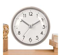 Generisch Reloj de baño | con Funciona con Pilas y Despertador, 8 cm pequeño Reloj de baño con Funcionamiento a Pilas | para el hogar, Oficina, Dormitorio, salón, Cocina, Espejo, así como