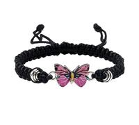 Generisch Reloj de pulsera excepcional para adolescentes, cordón ajustable, pulseras de mariposa para mujer, bonitas pulseras de mariposa para vikingos, talla única, Cuerda de alambre, No es una