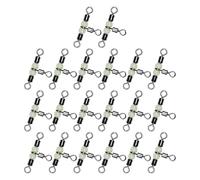 Generisch Remolino de de vías, Remolino de Barril de vías, 20 Aparejos de bagre con Perlas Luminosas, Conector de en T de Alta Resistencia para Agua Salada de Agua Dulce