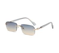Generisch Retro Sunglasses Rimless Glasses Women Eyewear Driving Glasses Frames Man, 3, talla única