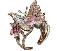 Generisch Ringe Für Freundin Schmetterlingssprache Schmetterling Offenes Ringdesign Sinn für kalten Wind Erweitertes Sinndesign Tabletop Der Ringe Figuren, Einheitsgröße, Aleación de aluminio, Sin