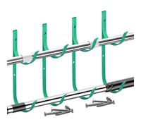 Generisch Robusto soporte para skimmer para piscinas, ganchos robustos para tuberías, solución de almacenamiento para mangueras, cepillos y rastrillos en el borde de la piscina con barras extensibles