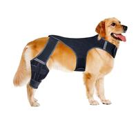 Generisch Rodillera para perros - Rodillera para perros de pierna trasera, cinturón de apoyo, vendaje ajustable para la articulación | Perro trasero con 4 estabilizadores de metal | para practicar