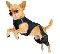 Generisch Rodillera para perros - Rodillera para perros de pierna trasera, cinturón de apoyo, vendaje ajustable para la articulación | Perro trasero con 4 estabilizadores de metal | para practicar