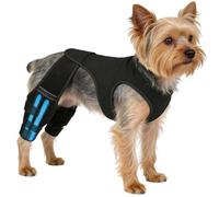 Generisch Rodilleras para perros, ortopédicas ajustables para patas traseras, 4 estabilizadores de metal, protección para articulaciones para perros, para entrenamiento, senderismo, parque al aire