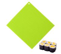 Generisch Rodillo de sushi para sushi, alfombrilla de sushi, silicona de 22 x 20 cm, doble cara, reutilizable, antiadherente, cocina casera, sushi, preparación de sushi, arroz y mariscos, sostenible