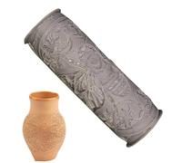 Generisch Rodillo de textura para arcilla, rodillo de textura de arcilla, estructura de arcilla, rodillo de rodillo para herramientas de cerámica, suministros de manualidades, sellos para cabezas de