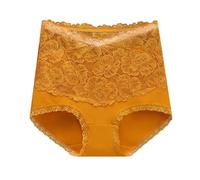 Generisch Rojo Body de las señoras de encaje para las mujeres de encaje más tamaño ascensor trasero sin costuras bragas lencería cordones, dorado, M