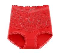 Generisch Rojo Body de las señoras de encaje para las mujeres de encaje más tamaño ascensor trasero sin costuras bragas lencería cordones, rojo, 3XL