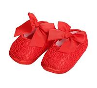 Generisch ropa de bebé niños niño zapatos primavera verano niña zapatos zapatos zapatos de suelo cinturón elástico lazo ligero cómodo, rojo, 21 EU