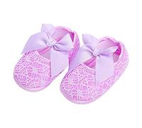 Generisch ropa de bebé niños niño zapatos primavera verano niña zapatos zapatos zapatos de suelo cinturón elástico lazo ligero cómodo, morado, 21 EU