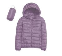Generisch Ropa de espino, abrigo de invierno a prueba de viento con aislamiento reciclado, abrigo corto de invierno estrecho con, abrigo de plumón de pato blanco cálido, ropa de abrigo chaleco