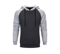 Generisch Ropa de perro deportivo para hombre, sudadera con capucha código europeo comercio exterior nuevo hombre con capucha polar par sudadera sudadera sudadera hombre rojo, gris, XXL