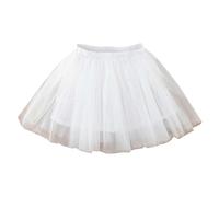 Generisch Ropa deportiva niña falda primavera verano niña nueva falda pastel con falda de algodón princesa niños ropa niños niñas, Blanco, 4-5 años