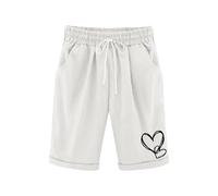 Generisch Ropa exterior informal pantalones delgados con cintura elástica para niñas de 127 cm adecuado de tres a trece años perfecto para actividades de campus al aire libre de primavera, Blanco, 110