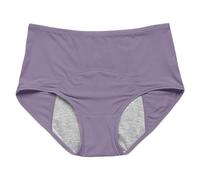 Generisch Ropa interior a prueba de fugas para mujer, también disponible en tallas grandes, ropa interior lavable y transpirable para mujer, tallas grandes 54, Violeta Claro, XXL