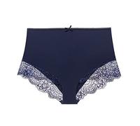 Generisch Ropa interior de cintura alta para mujer, sin top, bragas de cobertura completa, bragas suaves para mujer, ropa interior de invierno para hombre, marine, M