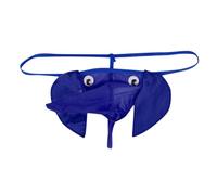 Generisch Ropa interior de elefante para hombre, tanga divertida, baja, tanga en forma de U, tanga personalizada, pantalones cortos para el abdomen, azul, Talla única