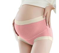 Generisch Ropa interior de maternidad elástica sin costuras, con cintura de sujeción óptima para semanas de embarazo desde principios hasta tardíos Panties, Rosa., 5XL
