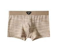 Generisch Ropa interior de moda para hombre suave seda de hielo con cintura media transpirable hora del día, caqui, M
