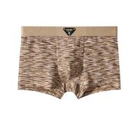 Generisch Ropa interior de moda para hombre suave seda de hielo con cintura media transpirable hora del día, café, XL