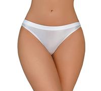 Generisch Ropa interior íntima para mujer para una belleza seductora, bragas sedosas y transparentes elegantes para momentos sensuales, Blanco, XXL