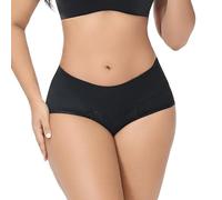 Generisch Ropa interior moldeada transpirable para mujer con corte de cintura alta para una forma perfecta de glúteos sin efecto abdominal no deseado, Negro , 5XL