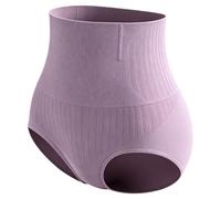 Generisch Ropa interior moldeadora para mujer con cintura alta, sujeción fuerte para después del parto, bragas moldeadoras para comodidad diaria efecto barriga, morado, M