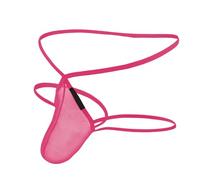 Generisch Ropa interior para hombre con cuello en U y espalda en T, tanga doble para una elegancia seductora, Rosa., L