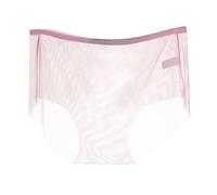Generisch Ropa interior para mujer con entrepierna transparente de cintura baja sin costuras para seducir, RD2., L