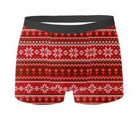 Generisch Ropa interior personalizada para hombres Individual con su propia cara Calzoncillos bóxer diseñados como regalo único Calzoncillos creativos DIY con diseño de impresión fotográfica, rojo