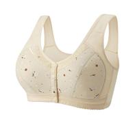 Generisch Ropa interior sexy para mujer, sujetadores para mujeres mayores, sujetadores con cierre frontal, sin aros, bralette con cobertura completa para senos colgantes, sujetador de yoga para mujer