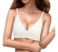 Generisch Ropa interior sexy, sujetador sin aros sin costuras sujetador deportivo para mujer, inalámbrico, fino, transpirable, adecuado para yoga, dormir, uso diario, casual
