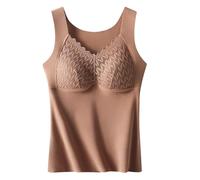 Generisch Ropa interior térmica, camiseta de tirantes forrada, capa base, camisas térmicas de invierno para climas fríos, camisas largas con material aislante